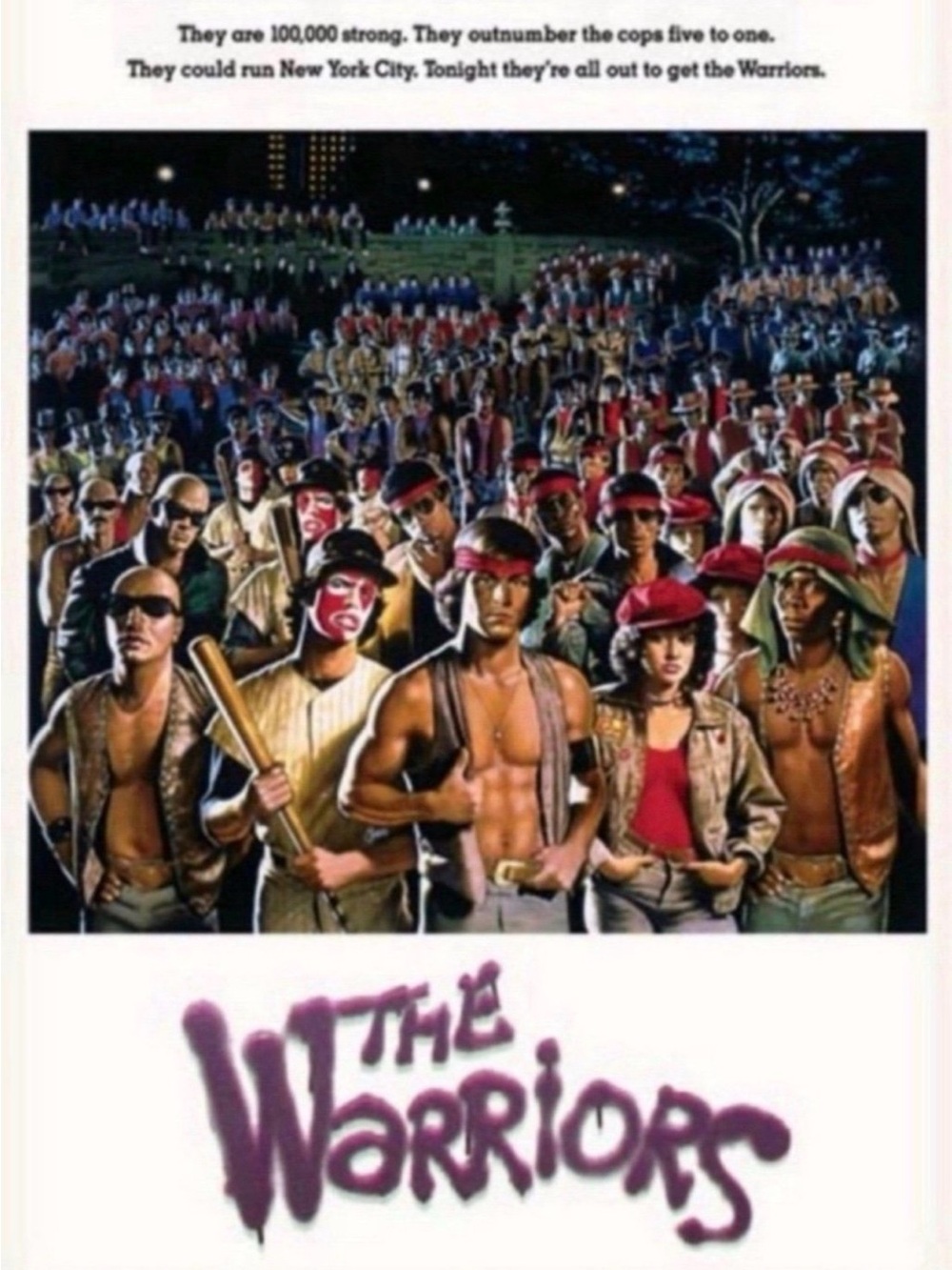 The Warriors Movie Poster - Aprox Size 24x:6 Inches